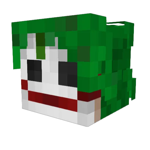 Ibrrra Minecraft avatar head, 3D render