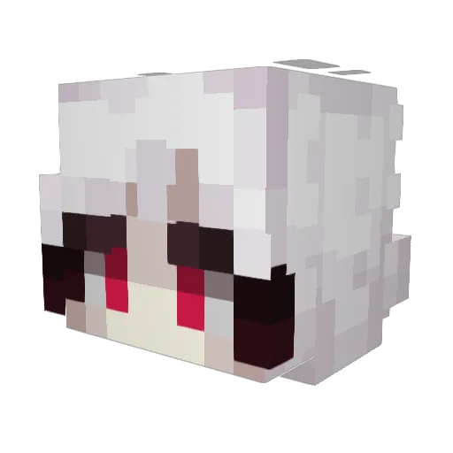 Ibuprohm Minecraft avatar head, 3D render