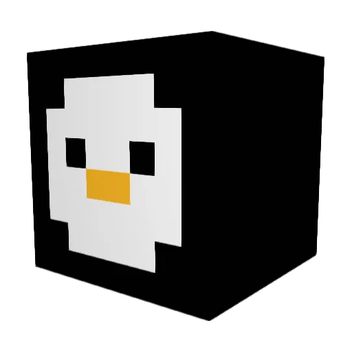Ibupurofen Minecraft avatar head, 3D render