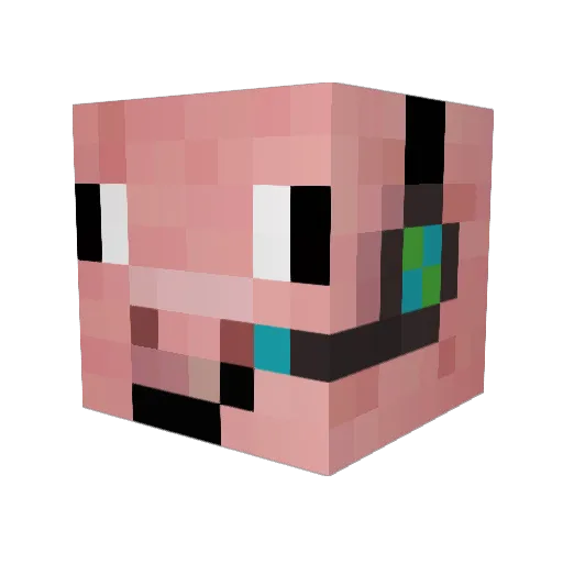 Ic0nicPanda Minecraft avatar head, 3D render