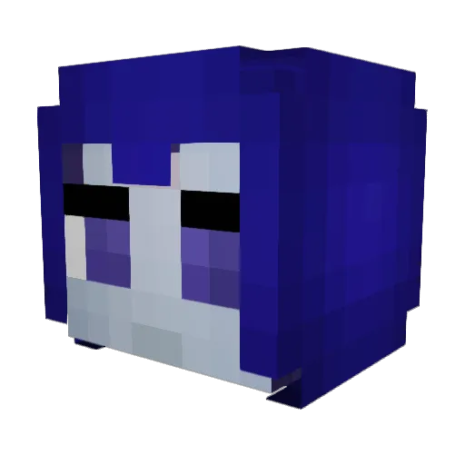 Ic3Fl0wer Minecraft avatar head, 3D render