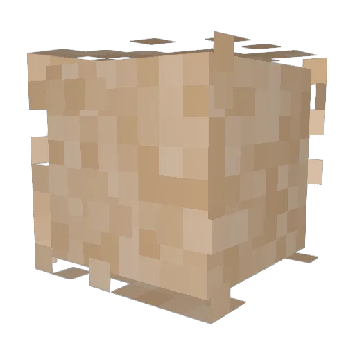 Ic3Wa11 Minecraft avatar head, 3D render