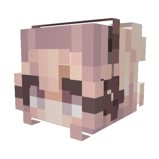 Ic3y891 Minecraft avatar head, 3D render