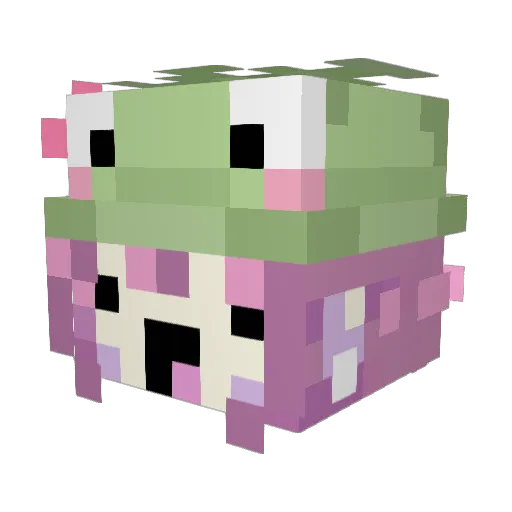 IcBingo Minecraft avatar head, 3D render