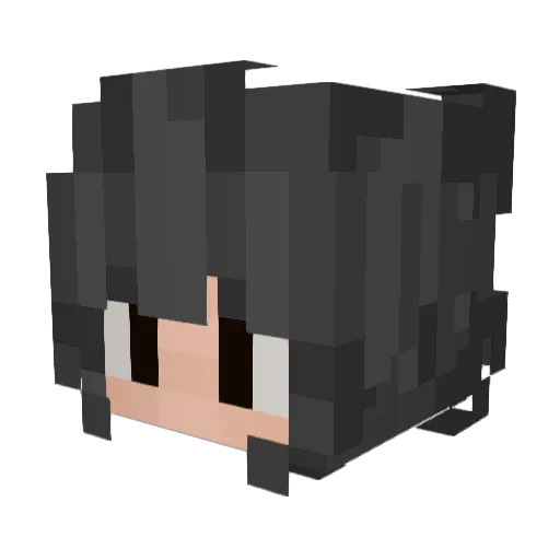 Ic_w Minecraft avatar head, 3D render