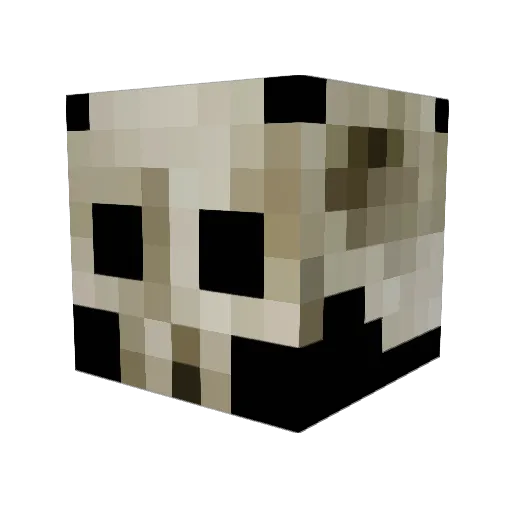Icaarius Minecraft avatar head, 3D render