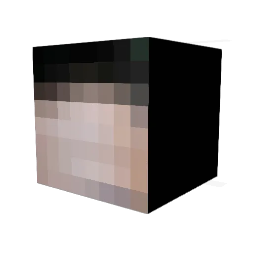 Icakis Minecraft avatar head, 3D render