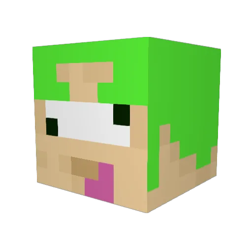 IcanSPELLmyNAME Minecraft avatar head, 3D render