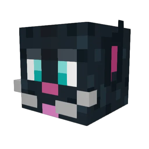 Icanhazmochi Minecraft avatar head, 3D render