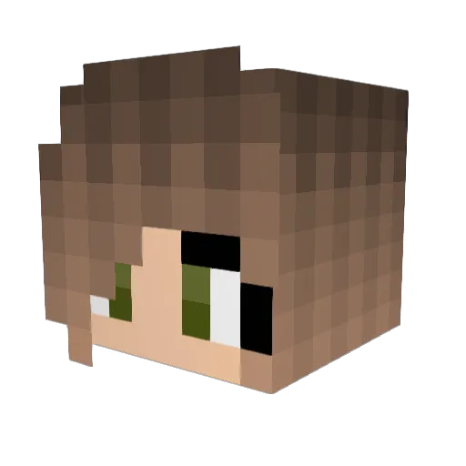 Icanlife Minecraft avatar head, 3D render