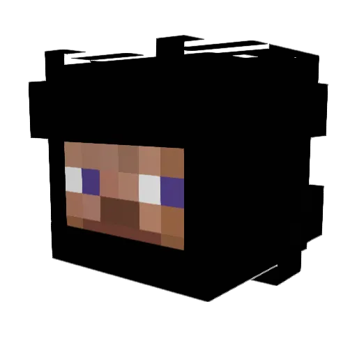 Icanplaygames Minecraft avatar head, 3D render