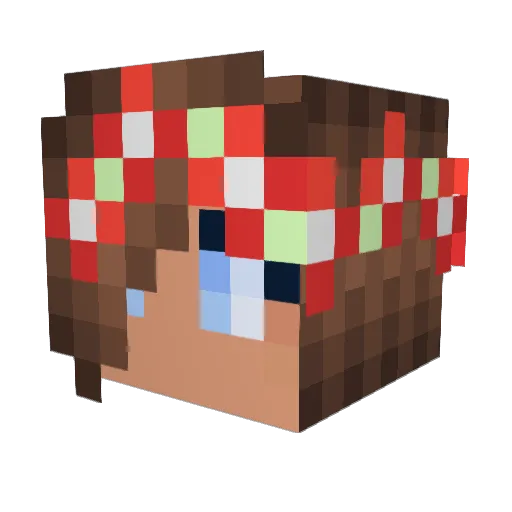 Icanstillgame Minecraft avatar head, 3D render