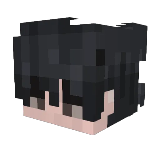 Icardi Minecraft avatar head, 3D render