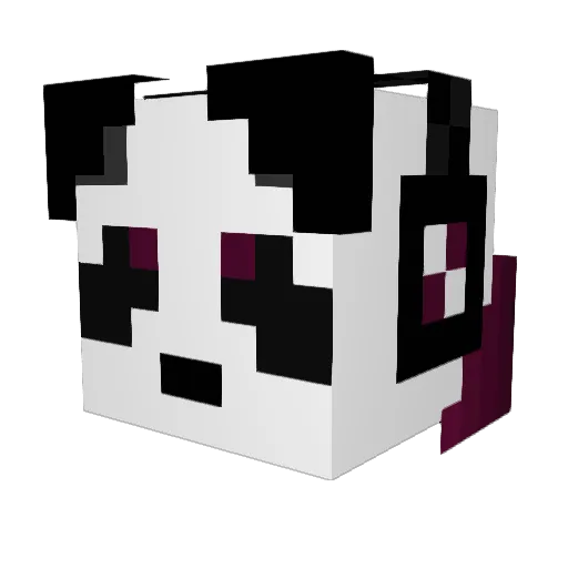 Icarius77 Minecraft avatar head, 3D render