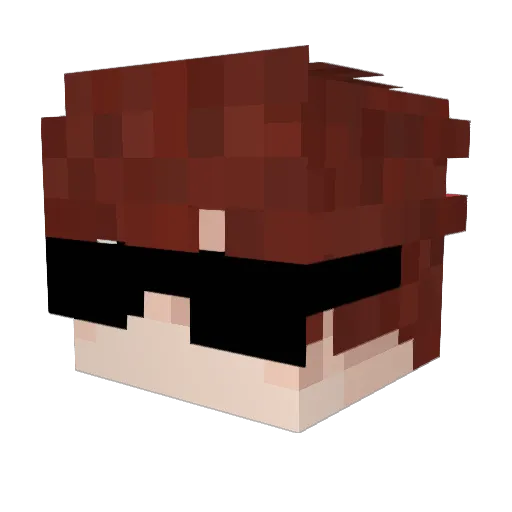 IcaroFortee Minecraft avatar head, 3D render
