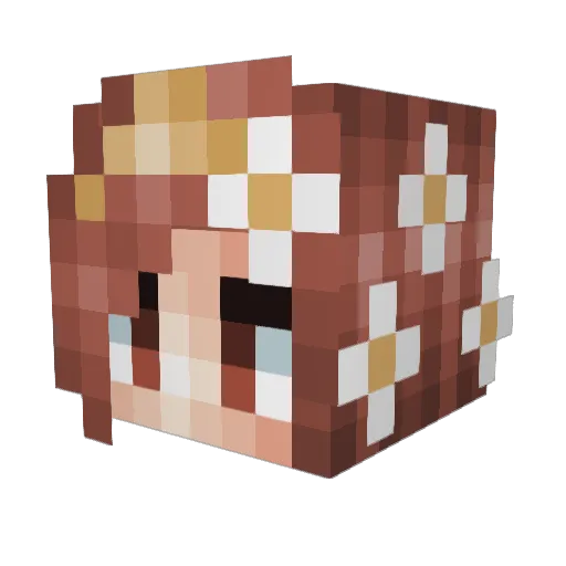 Icarus0508 Minecraft avatar head, 3D render