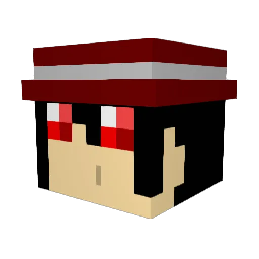 Icarus54_ Minecraft avatar head, 3D render