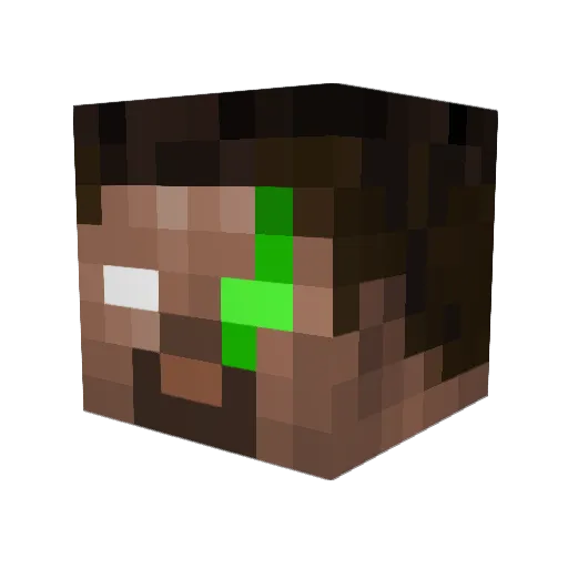 Icarus933 Minecraft avatar head, 3D render