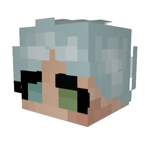 IcarusAce Minecraft avatar head, 3D render