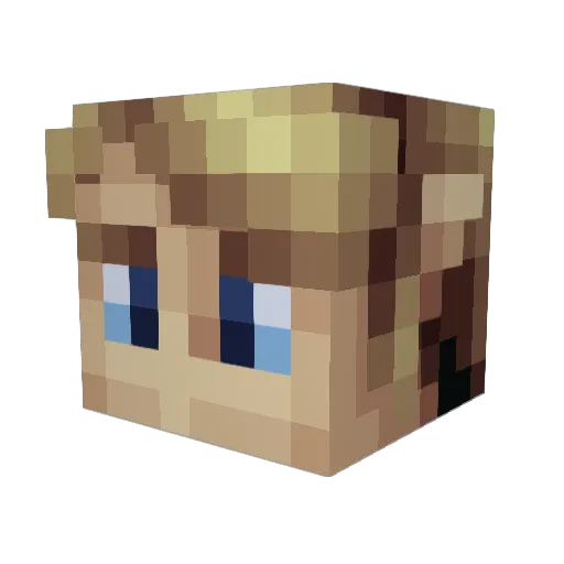 IcarusInvictus Minecraft avatar head, 3D render