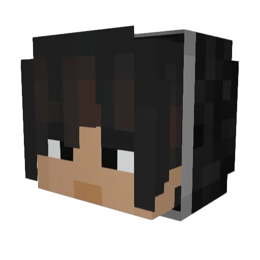 Icarus_0 Minecraft avatar head, 3D render