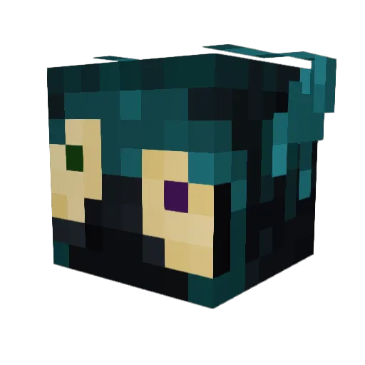 Icarus_Odd Minecraft avatar head, 3D render