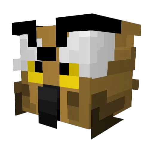 Icarus_funni Minecraft avatar head, 3D render