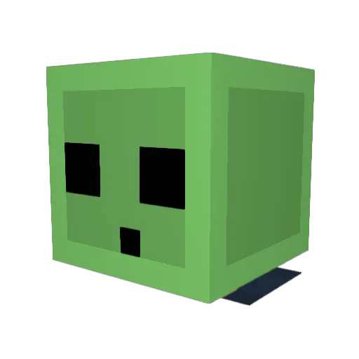 Iccuras Minecraft avatar head, 3D render
