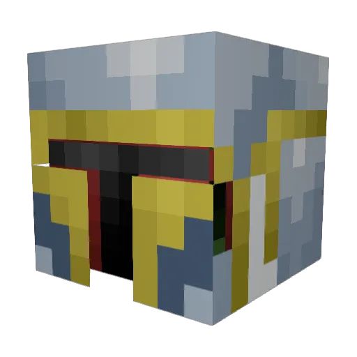 Ice2025 Minecraft avatar head, 3D render