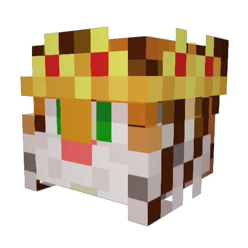 IceBear7w7 Minecraft avatar head, 3D render