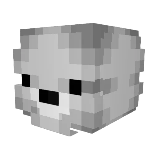 IceBearDC69 Minecraft avatar head, 3D render