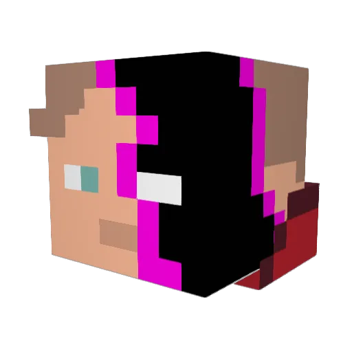 IceBoatRacist Minecraft avatar head, 3D render