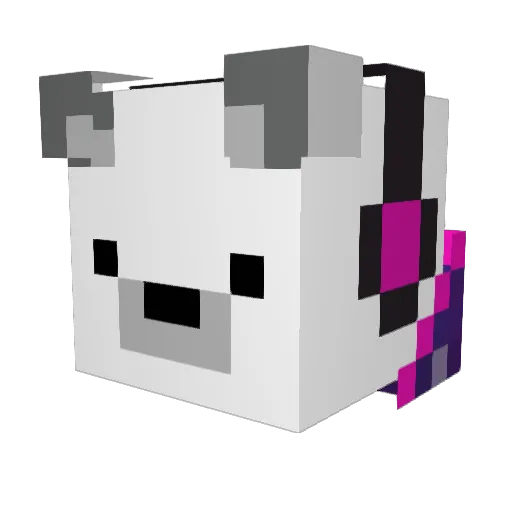 IceBoxBear Minecraft avatar head, 3D render