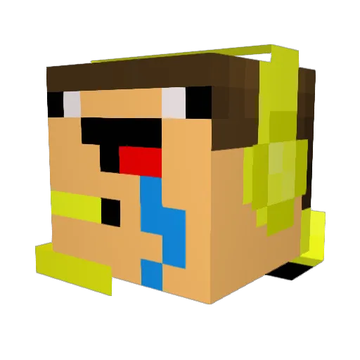 IceBoy132 Minecraft avatar head, 3D render