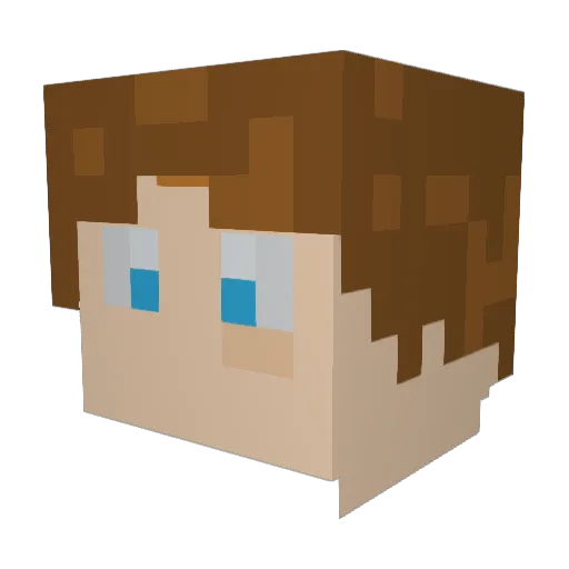 IceColdRay Minecraft avatar head, 3D render