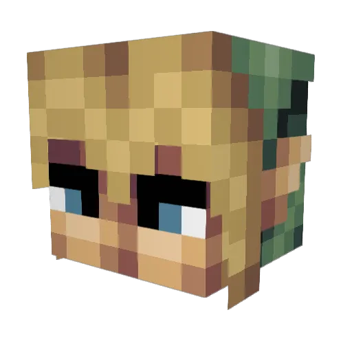 IceCream75 Minecraft avatar head, 3D render