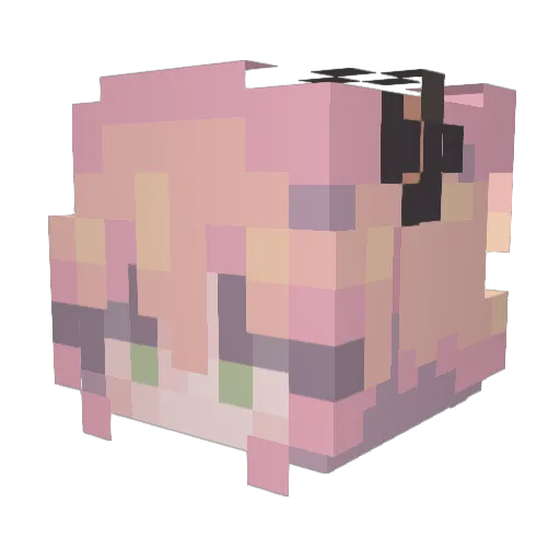IceCreamBlaster Minecraft avatar head, 3D render