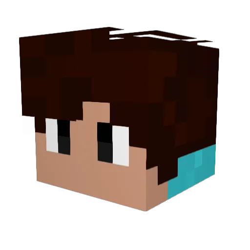 IceCubeFr Minecraft avatar head, 3D render