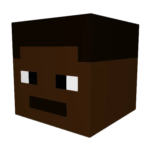 IceDomse Minecraft avatar head, 3D render