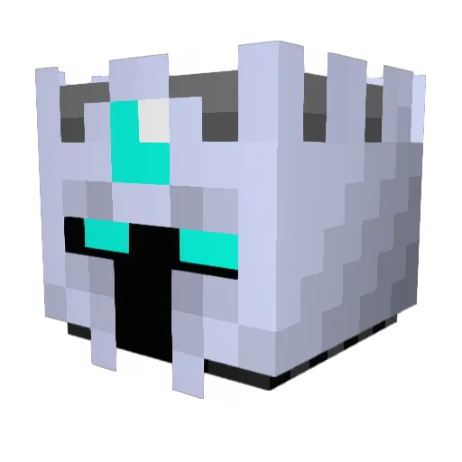 IceEmperor Minecraft avatar head, 3D render