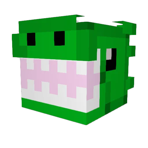 IceFire1010 Minecraft avatar head, 3D render