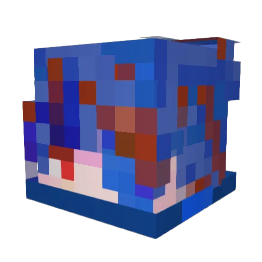 IceFire306 Minecraft avatar head, 3D render