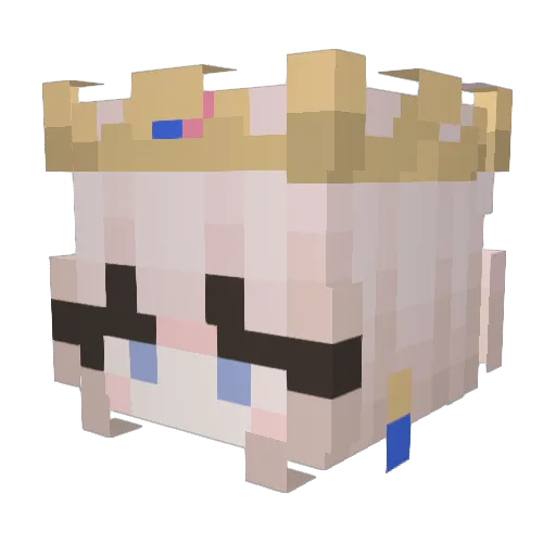 IceForyou4 Minecraft avatar head, 3D render