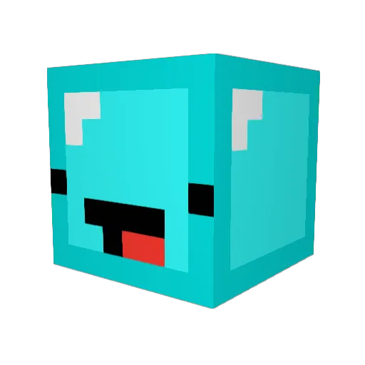 IceHawkx Minecraft avatar head, 3D render