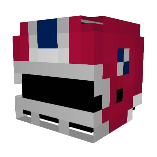 IceHippo Minecraft avatar head, 3D render