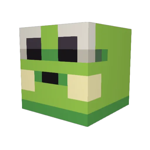 IceJamm Minecraft avatar head, 3D render
