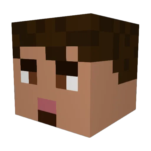 IceJunior11 Minecraft avatar head, 3D render