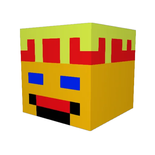 IceKelwin Minecraft avatar head, 3D render