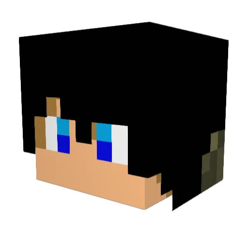 IceKing325 Minecraft avatar head, 3D render