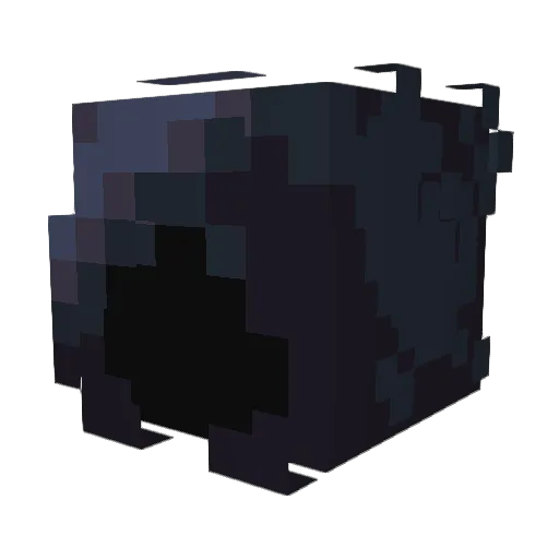IceKing Minecraft avatar head, 3D render